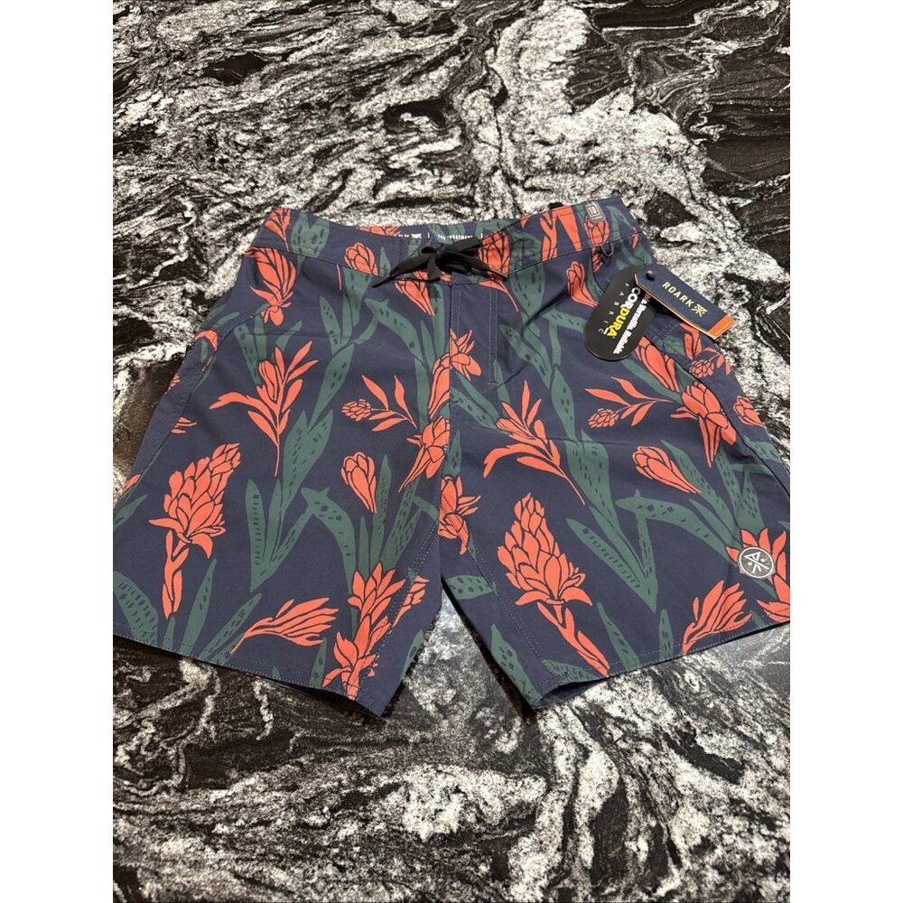 Roark Boatman 18” Boardshorts Forest Mens Size 30 NWT RB344 $79